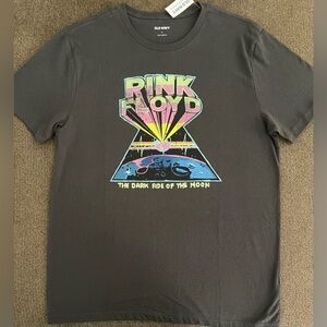 NWT Unisex Old Navy “Pink Floyd” Graphic T-Shirt Size M ~ Gray Multi Color